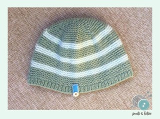 gorro rayas verdes